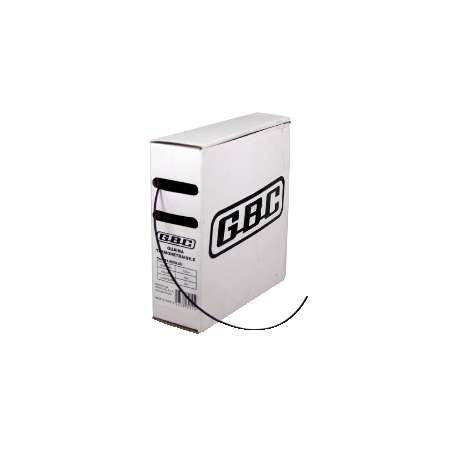 GUAINA TERMORESTRINGENTE NERA D. 6.5MM 1MT.
