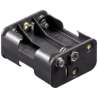 PORTABATTERIA PER 6 STILO CON PRESA POLARIZZATA