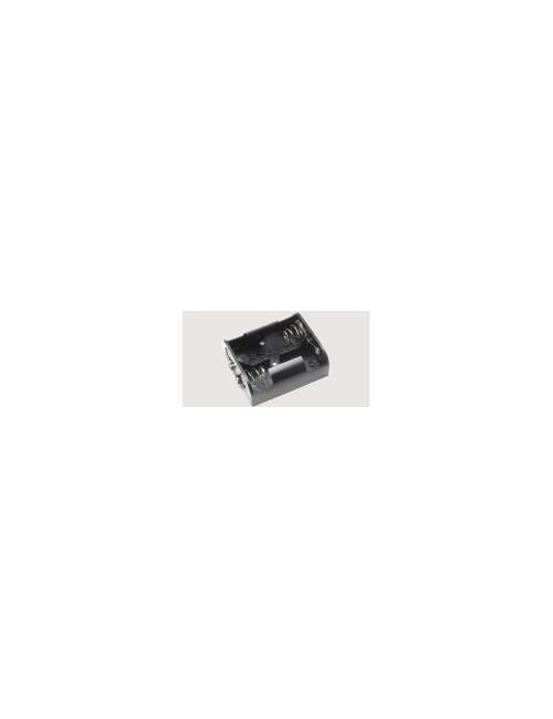 PORTABATTERIA X 2 BATTERIE 1/2 TORCE CON PRESA POL