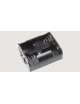 PORTABATTERIA X 2 BATTERIE 1/2 TORCE CON PRESA POL