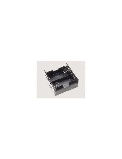 PORTABATTERIA X 2 BATTERIE TORCIONI CON PRESA POLA