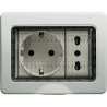 IDROBOX MATIX CUSTODIA 3 POSTI IP55 BIANCO