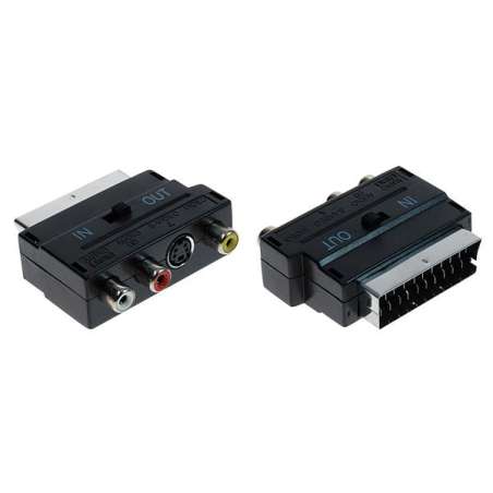 ADATTATORE SPINA SCART/3SP RCA+S-VHS IN/OUT