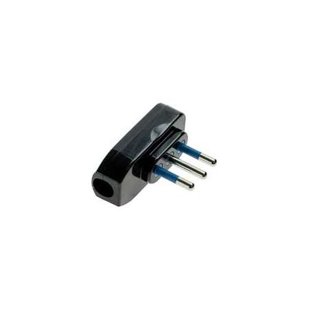 SPINA ELETTRICA 10A+T A PIPA NERA