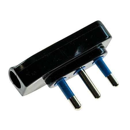 SPINA ELETTRICA 16A+T A PIPA NERA
