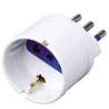 ADATTATORE SCHUKO 10A+T BIANCO