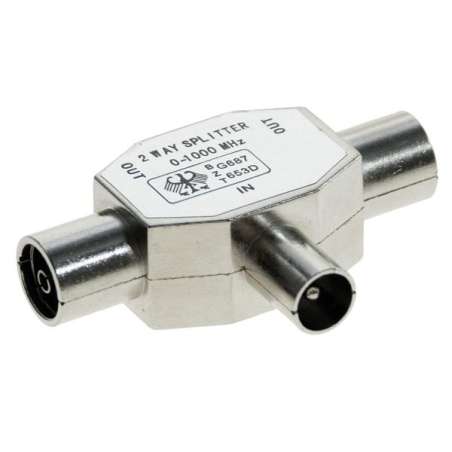 SPINA COAX TV TRIPLA 1 SPINA 2 PRESE 9.5MM