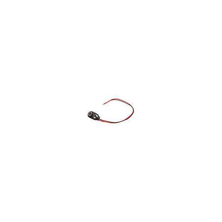CONNETTORE PER BATTERIA 9V CON FILI