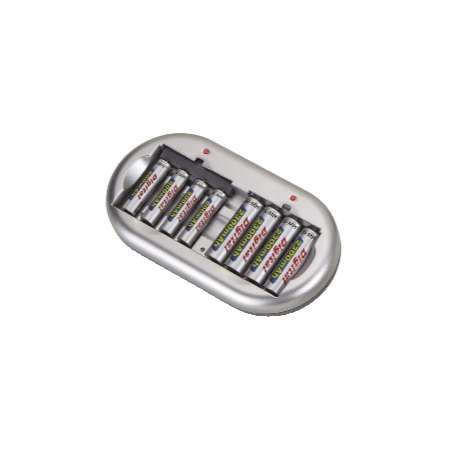 CARICA BATTERIE PER 8 BATTERIE AAA AA NI-CD NI-MH