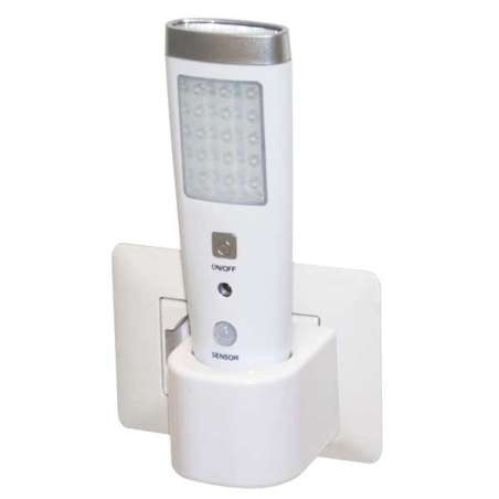 LAMPADA RICARICABILE 15+5 LED CON SENSORE FUNZIONE