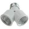 PORTALAMPADA DUPLICATORE DA 1 E27 A 2 E27