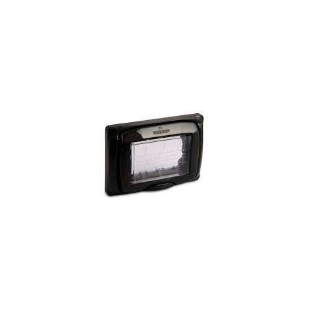 PLACCA 3 POSTI CON PROTEZIONE IP55 NERA MASTER