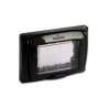 PLACCA 3 POSTI CON PROTEZIONE IP55 NERA MASTER