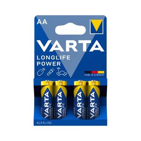 STILO ALKALINA LONGLIFE POWER BL 4PZ VARTA