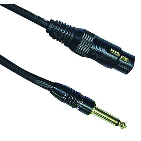 CAVO AUDIO SPINA JACK 6,3MM MONO PRESA CANON 3MT