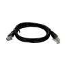 CAVO PATCH UTP CAT. 5 CON 2 SPINE RJ45 0.5MT NERO