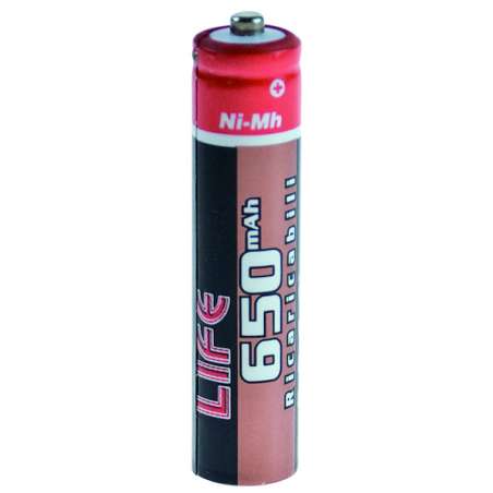 MINISTILO RICARICABILE 650 MAH NI-MH BL 2PZ LIFE