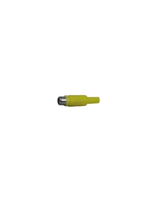 PRESA RCA VOLANTE CON GUIDACAVO GIALLA