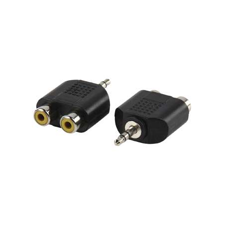 ADATTATORE SPINA JACK 3.5MM STEREO 2 PRESE RCA