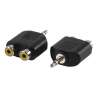 ADATTATORE SPINA JACK 3.5MM STEREO 2 PRESE RCA