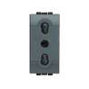 PRESA ELETTRICA BIVALENTE 10-16A+T NERA LIVING
