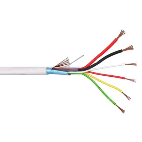 CAVO PER ALLARME 2X0.50 + 4X0.22 PREZZO PER 1 MT.