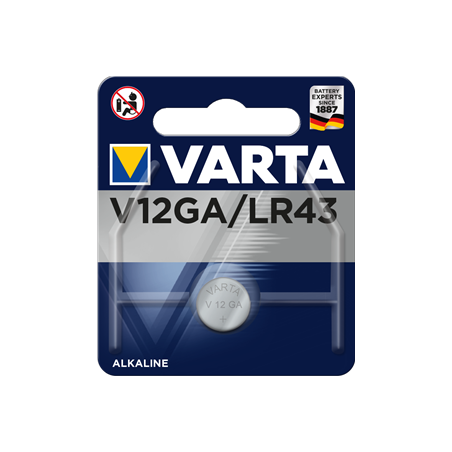 BATTERIA BOTTONE V12GA ALKALINE 1.5V VARTA
