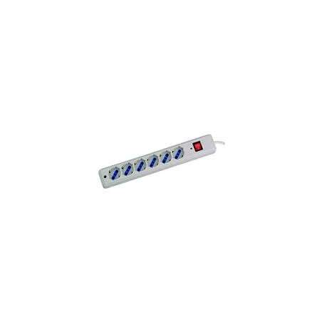 MULTIPRESA 6 PR.SCHUKO CON PROTEZIONE RETT. INT.