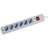 MULTIPRESA 6 PR.SCHUKO CON PROTEZIONE RETT. INT.
