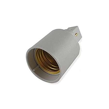 ADATTATORE PER LAMPADA DA G24D (2 PIN) A E27