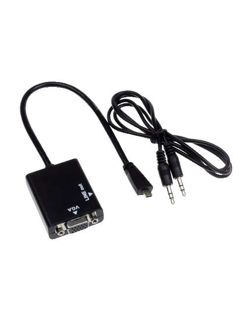 CONVERTITORE MICRO HDMI/VGA CON AUDIO
