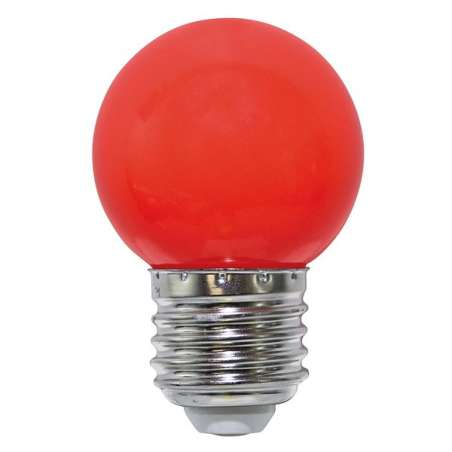 LAMPADA A LED MINI GLOBO SFERA E27 220V 2W ROSSA