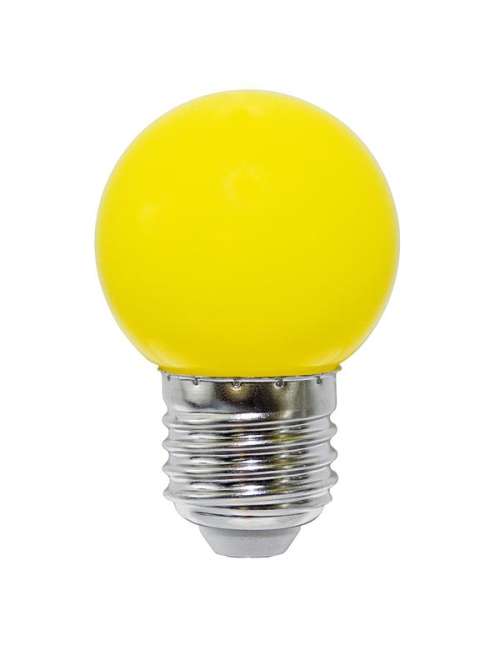 LAMPADA A LED MINI GLOBO SFERA E27 220V 2W GIALLA