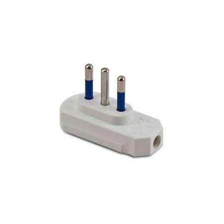 SPINA ELETTRICA 10A+T A PIPA BIANCA