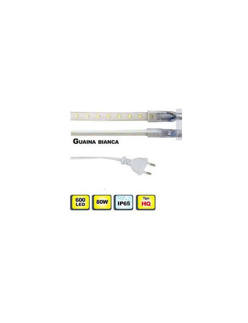 STRISCIA LED 220V 8W/M IP65 LUCE FREDDA 6500K
