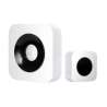 CAMPANELLO WIRELESS CON PORTATA 150 MT.BIANCO/NERO