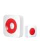 CAMPANELLO WIRELESS CON PORTATA 150 MT.BIANCO/ROSS