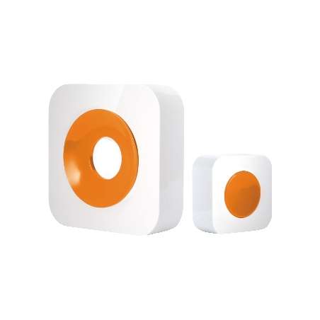 CAMPANELLO WIRELESS CON PORTATA 150 MT.BIANCO/ARAN