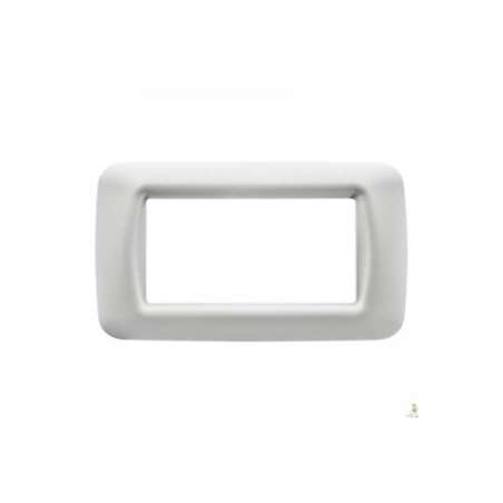 PLACCA 4 POSTI BIANCO NUVOLA TOP SYSTEM GEWISS