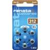BATTERIA BOTTONE X ACUSTICA 1.45V BL. 6 PZ. RENATA