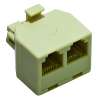 ADATTATORE MODULARE PLUG RJ11 1 SP/2 PR 6P/4C