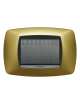 PLACCA 3 POSTI GIALLO PERLA MASTER