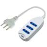 MULTIPRESA 3 PRESE BIVAL. 1 SPINA 16A 3500W BIANCA