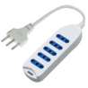 MULTIPRESA 5 PRESE BIVAL. 1 SPINA 16A 3500W BIANCA