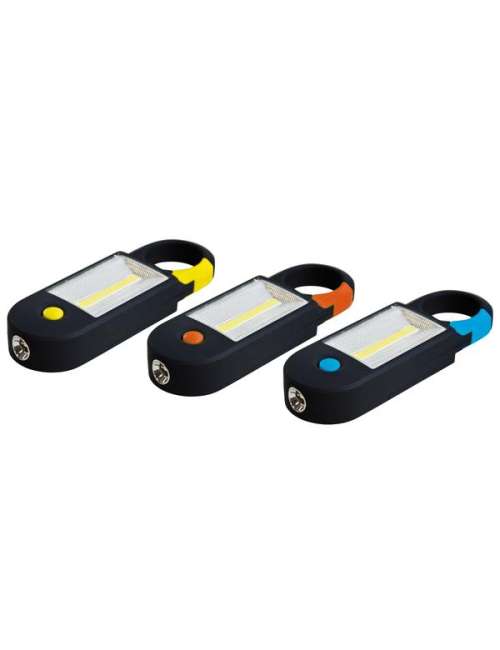 LAMPADA DI EMERGENZA PORTATILE 3W FRONTALE+1LED 1W