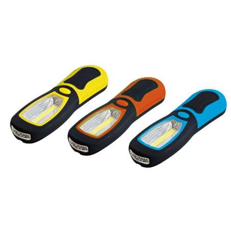 LAMPADA DI EMERGENZA PORTATILE 3W FRONTALE+3 LED1W