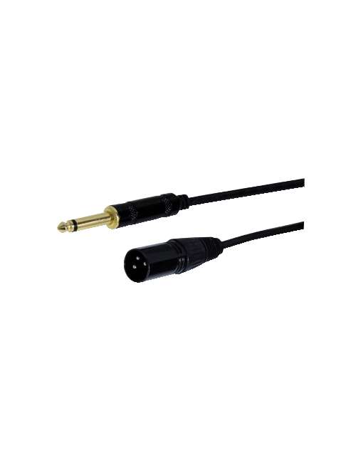 CAVO MICROFONICO SPINA 6,3MM MONO SPINA XLR 3 MT