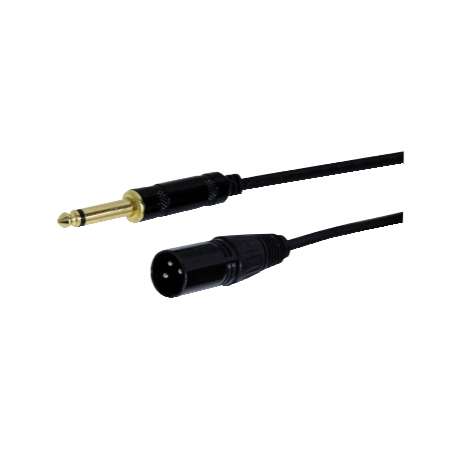 CAVO MICROFONICO SPINA 6,3MM MONO SPINA XLR 5 MT