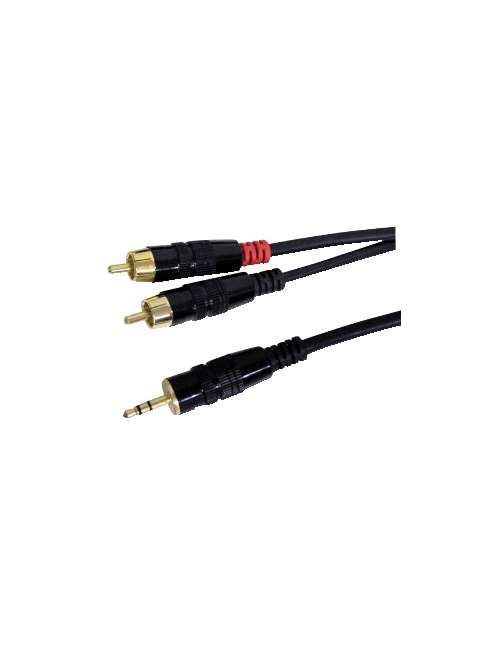 CAVO LINE SPINA 3,5MM STEREO 2 SPINE RCA 6 MT