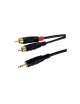 CAVO LINE SPINA 3,5MM STEREO 2 SPINE RCA 6 MT